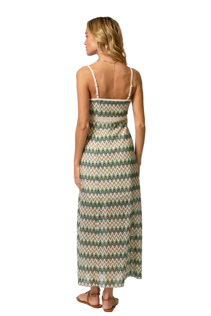 Celine Rainbow Crochet Dress