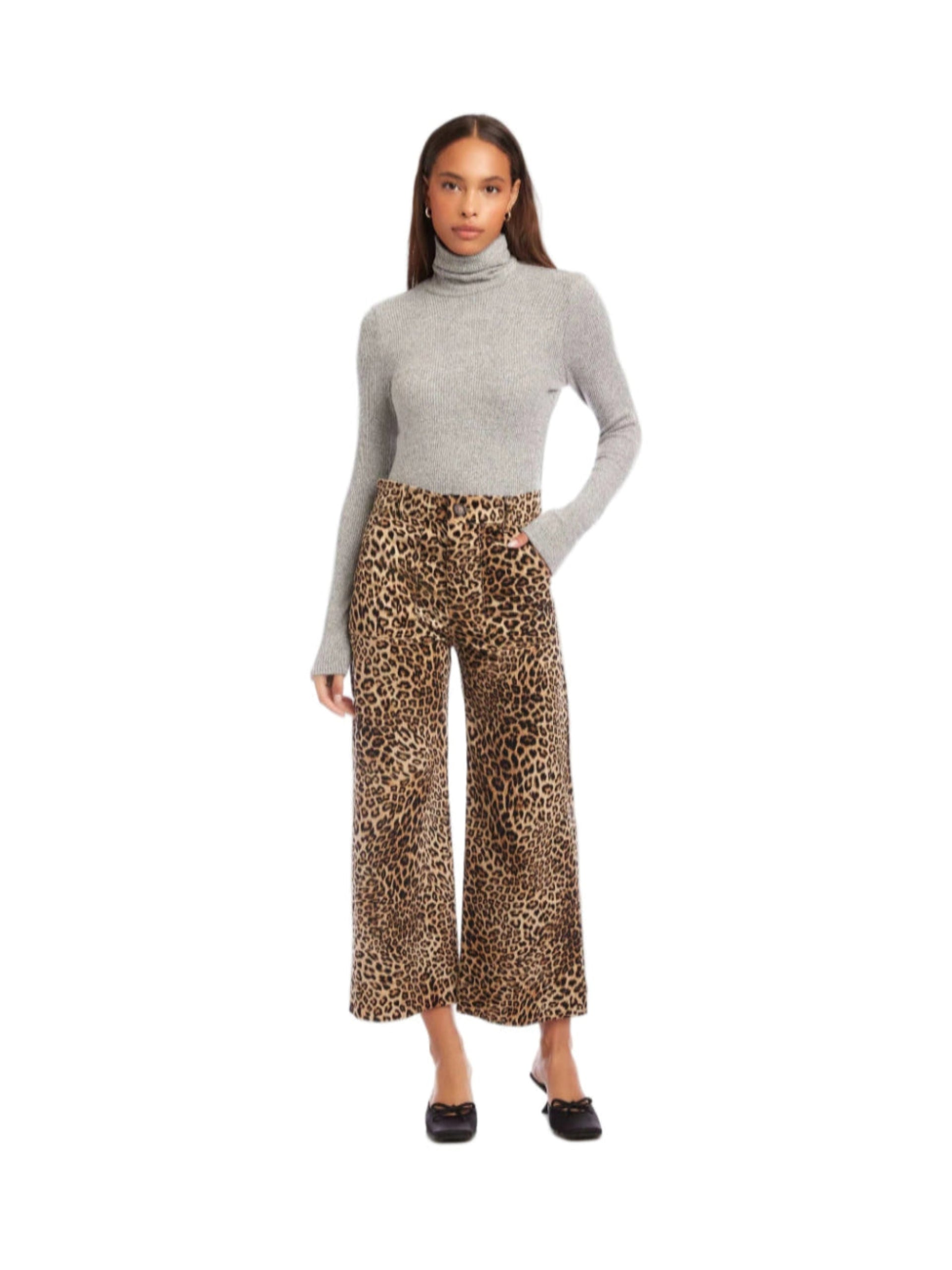 Leopard Cropped Pant