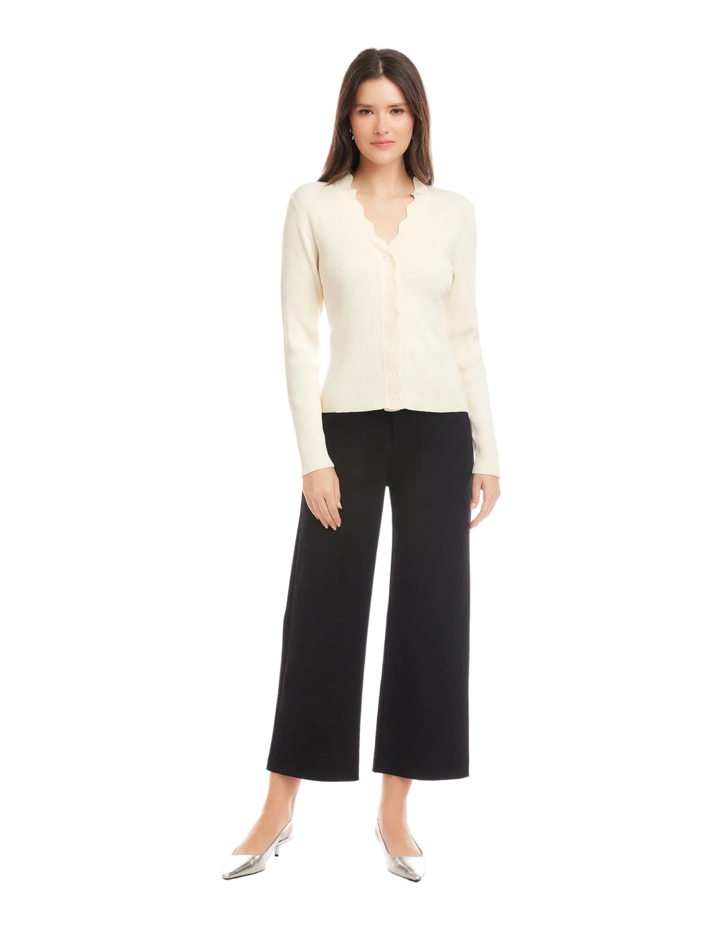 Bliss Scallop Edge Cardigan