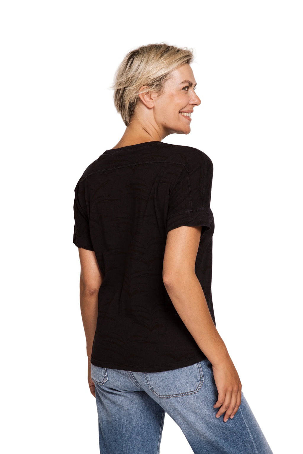Hel Tee in Striped Black