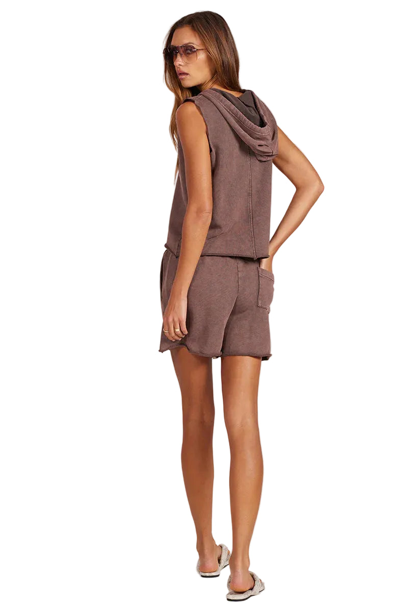 Sleeveless Half Zip Hoodie