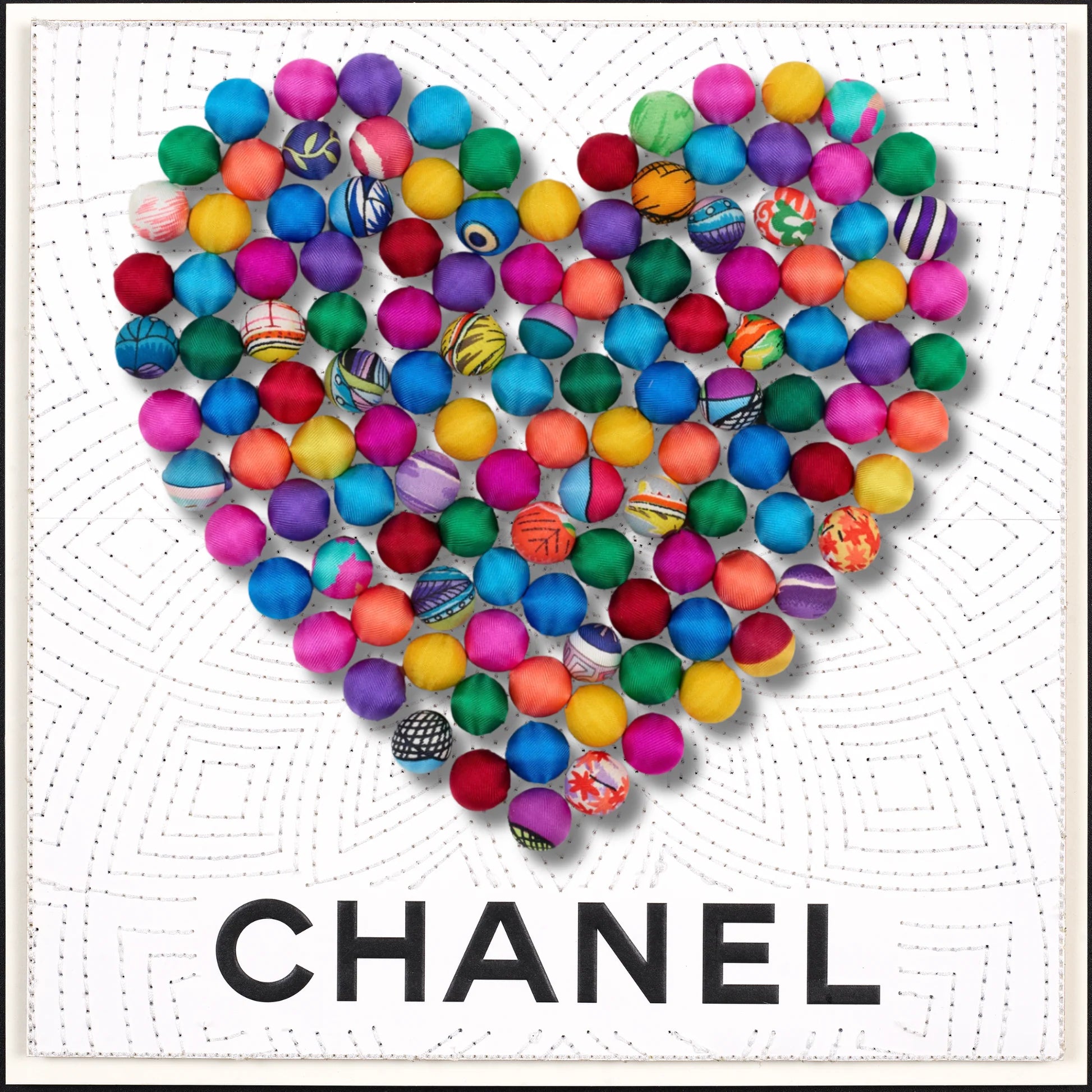 Stephen Wilson 12"x12" Pom Pom Heart