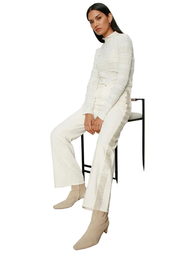 Cadence Shimmer Stripe Jean