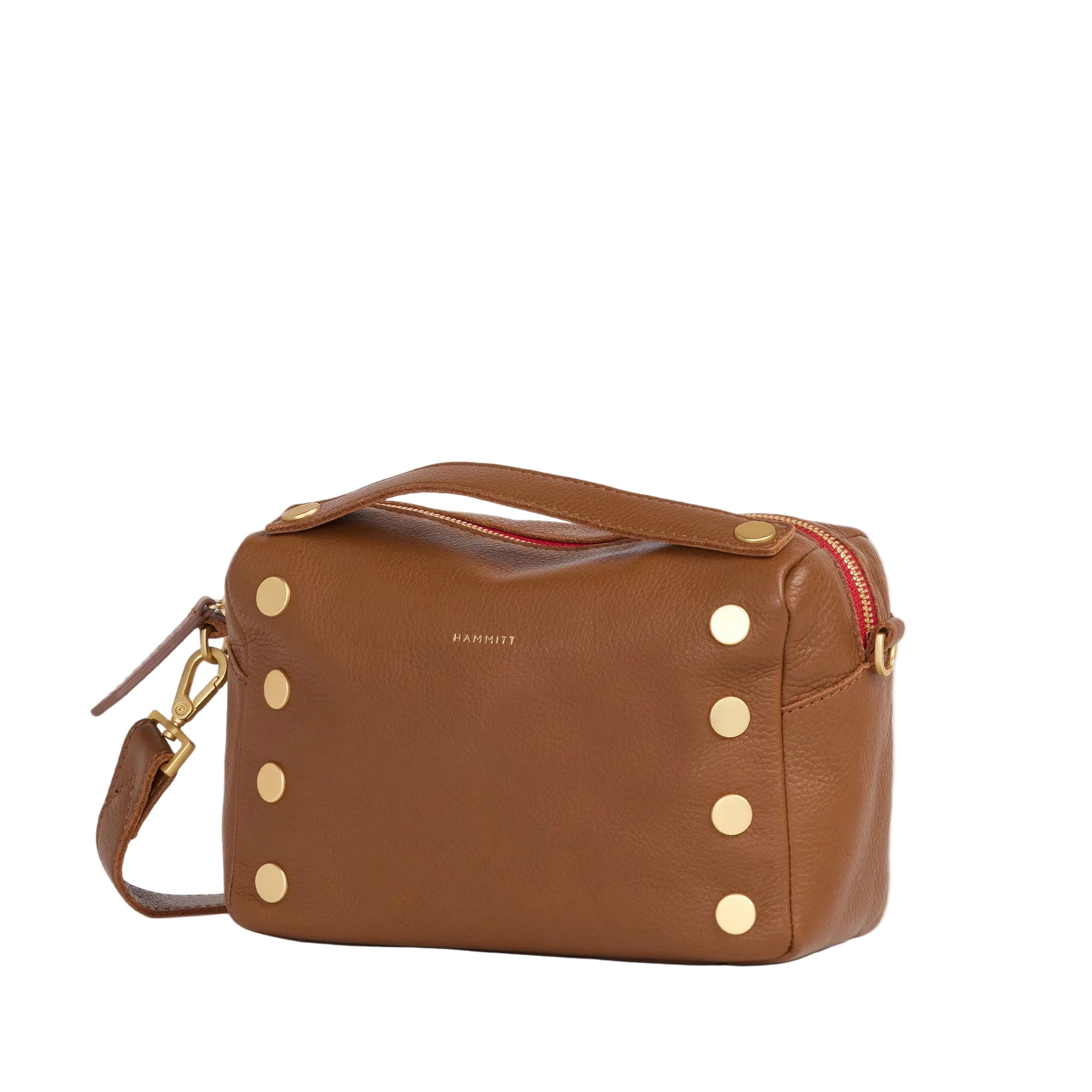 The Evan Crossbody Small - Mahogany Pebble