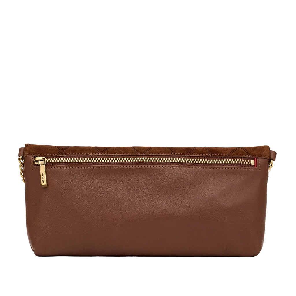 The Invitation Clutch - Chocolate Diamond Suede