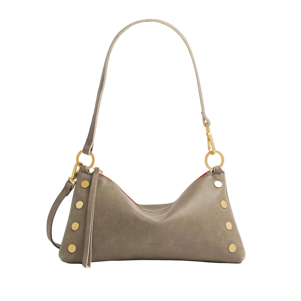 The Kyle Small - Pewter Brushed Gold Red Zip