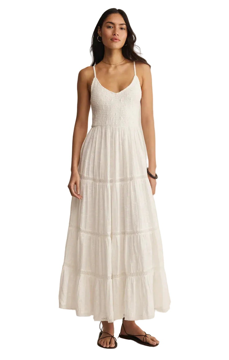 Behati Eyelet Midi Dress