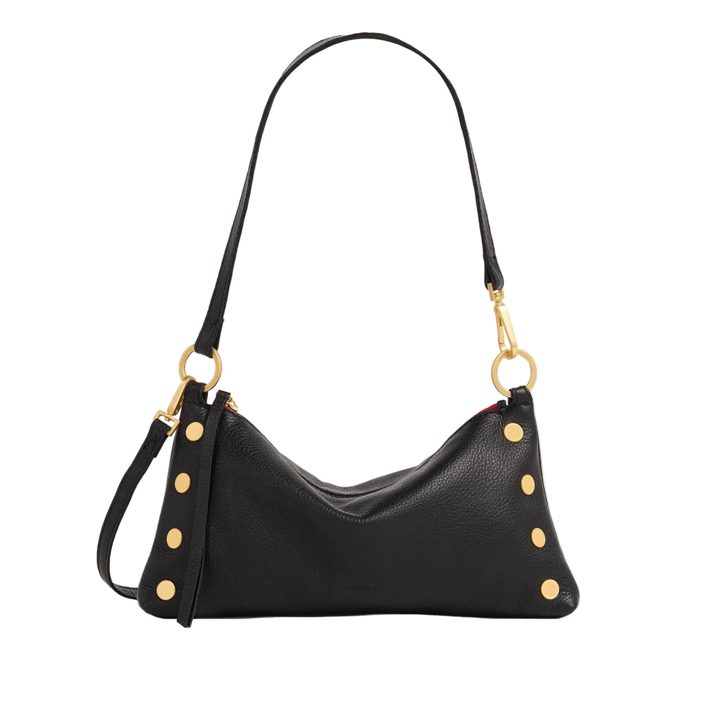 The Kyle Small - Black Brushed Gold Red Zip