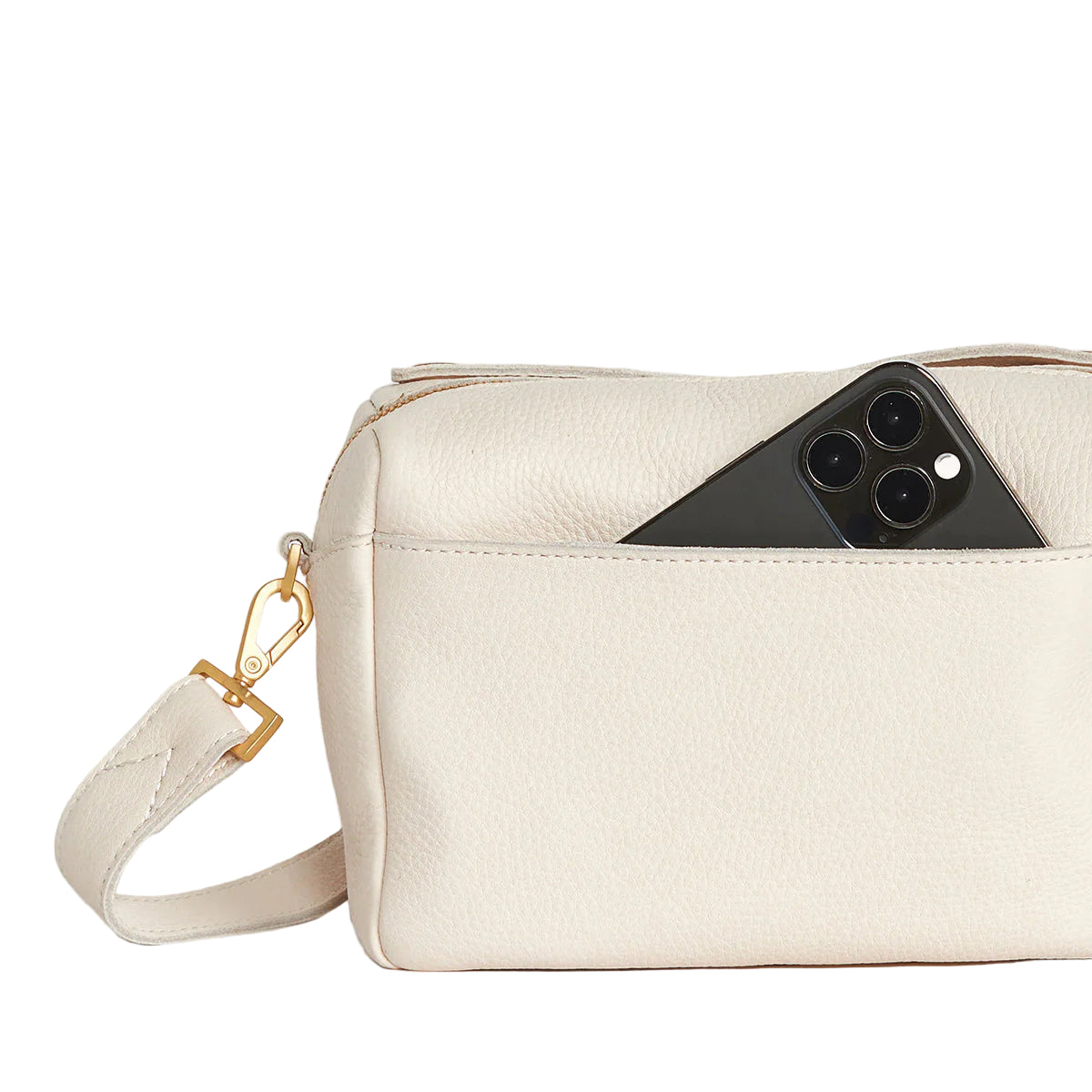 The Evan Crossbody Small - Calla Lily White