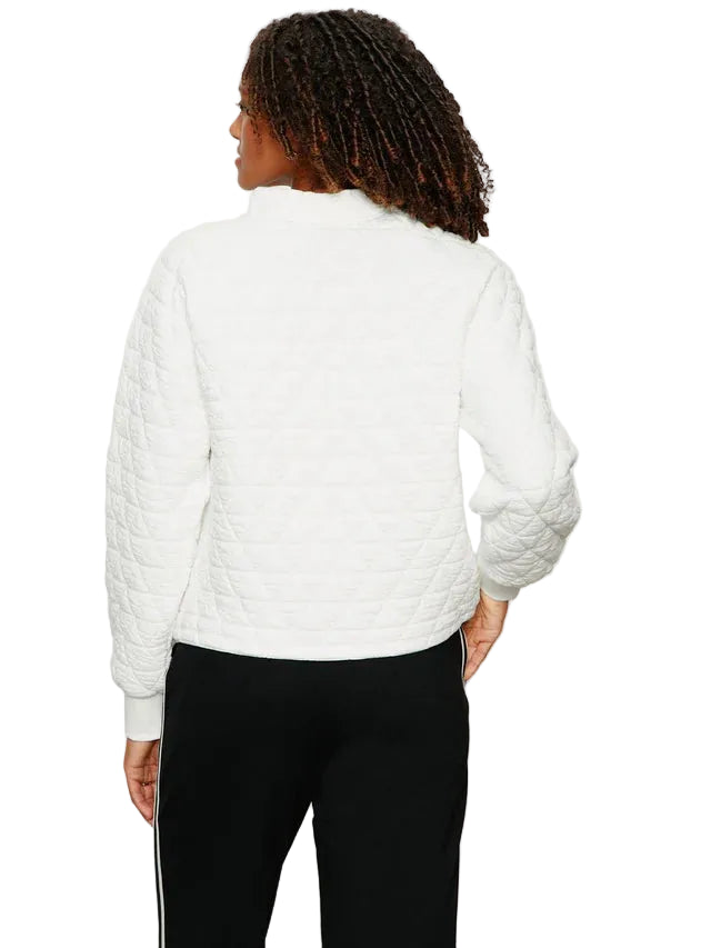 Quilted Button Popover in Chalk