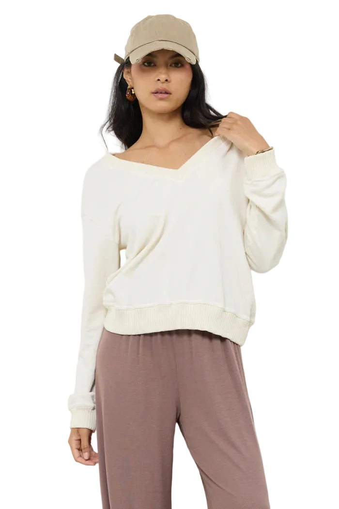 Rue V Neck Pullover